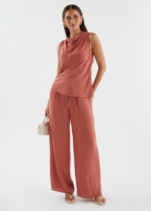 Tiah Pants - Terracotta