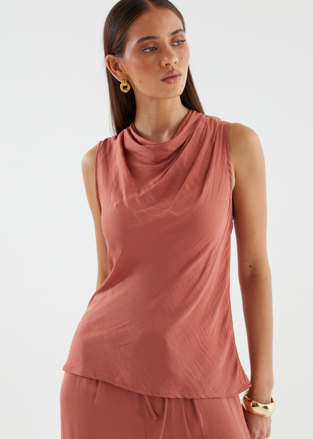 Tiah Top - Terracotta