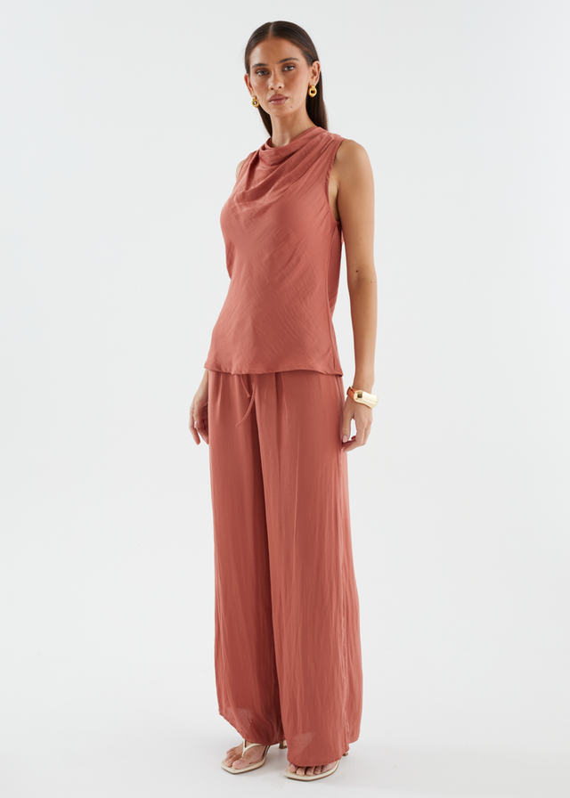 Tiah Top - Terracotta