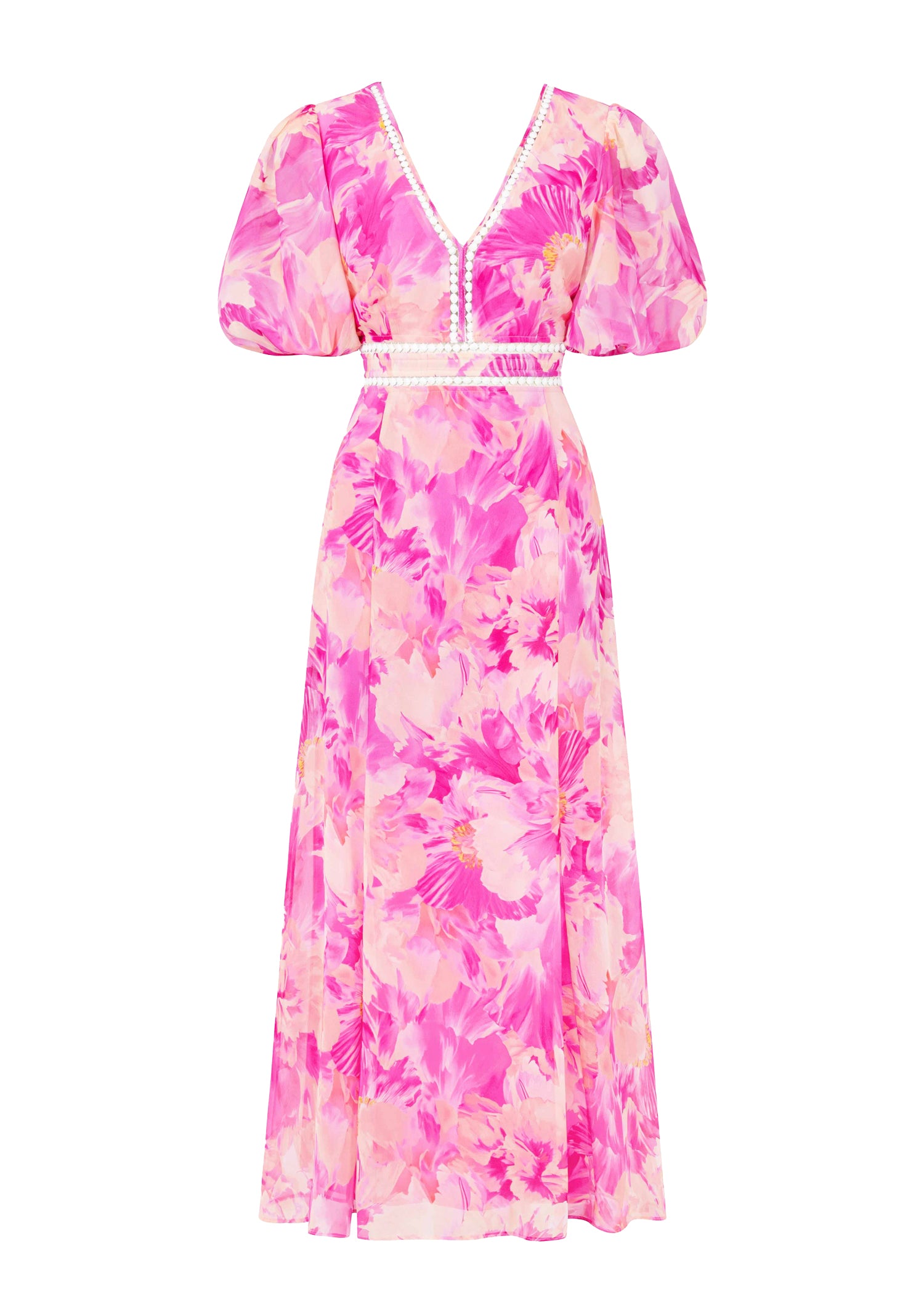 Avianna Midi Dress - Pink Ziah