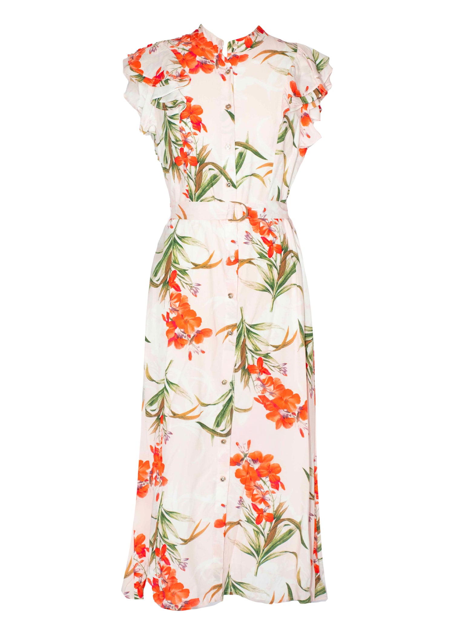 Tasto Midi Dress - Pink Floral