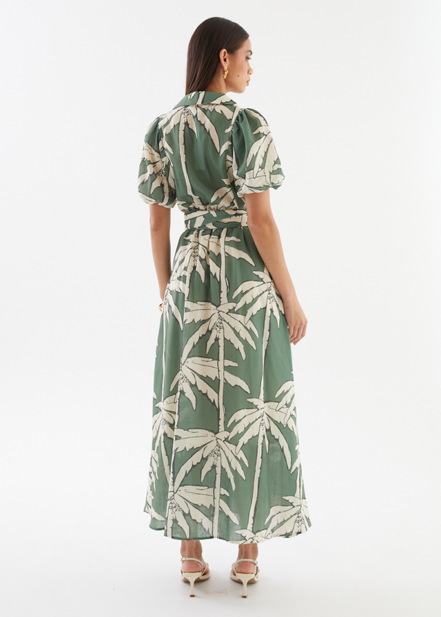 Leyonie Maxi Dress - Sage Palm