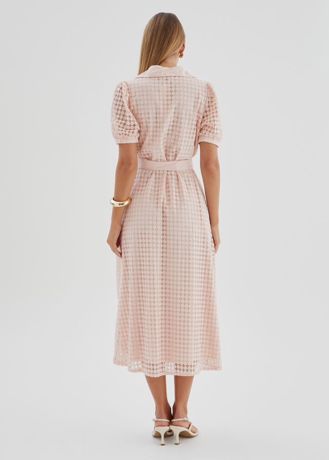 Hilton Midi Dress - Blush