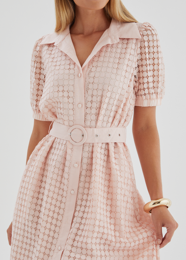 Hilton Midi Dress - Blush