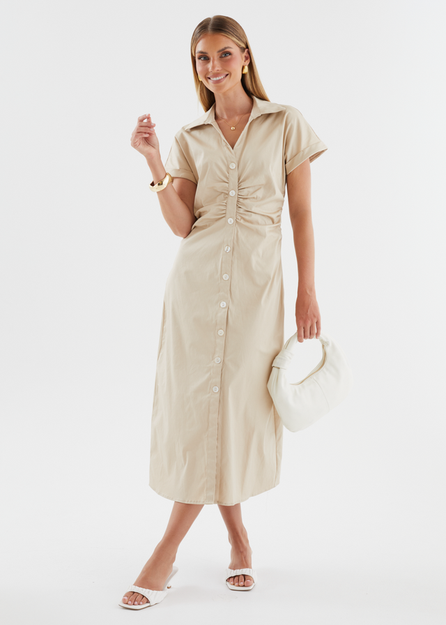 Devine Maxi Dress - Beige