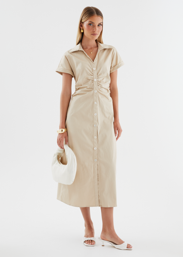 Devine Maxi Dress - Beige