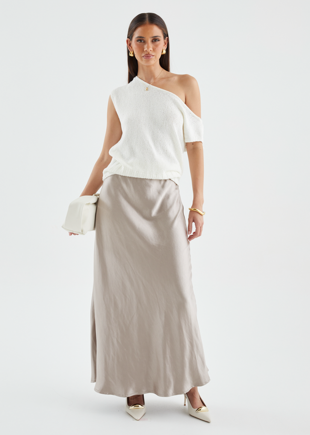 Rosalie Midi Skirt - Taupe