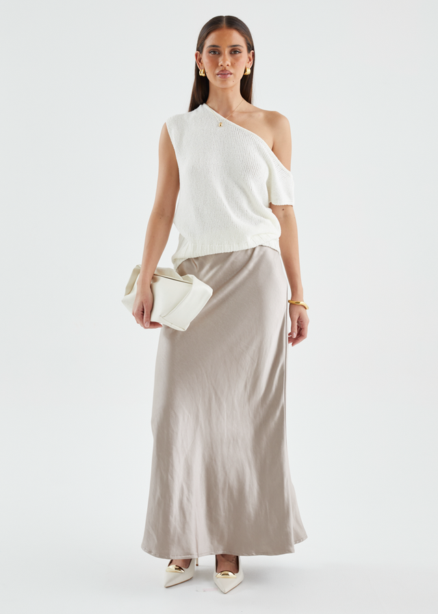 Rosalie Midi Skirt - Taupe