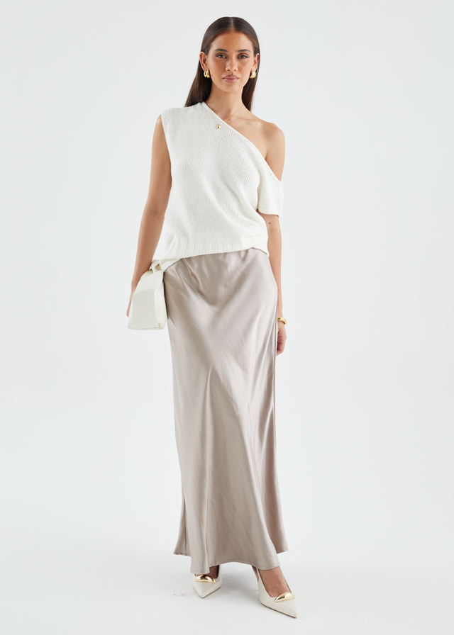 Rosalie Midi Skirt - Taupe