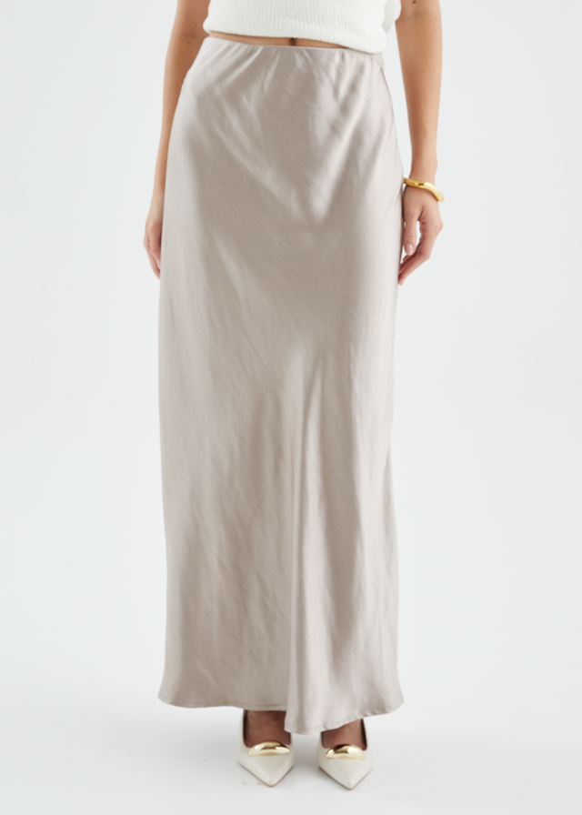 Rosalie Midi Skirt - Taupe