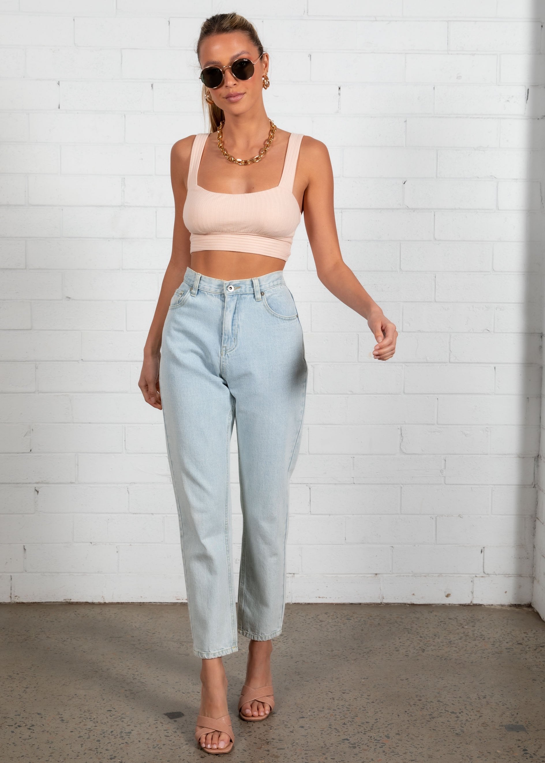 Camr Crop - Peach