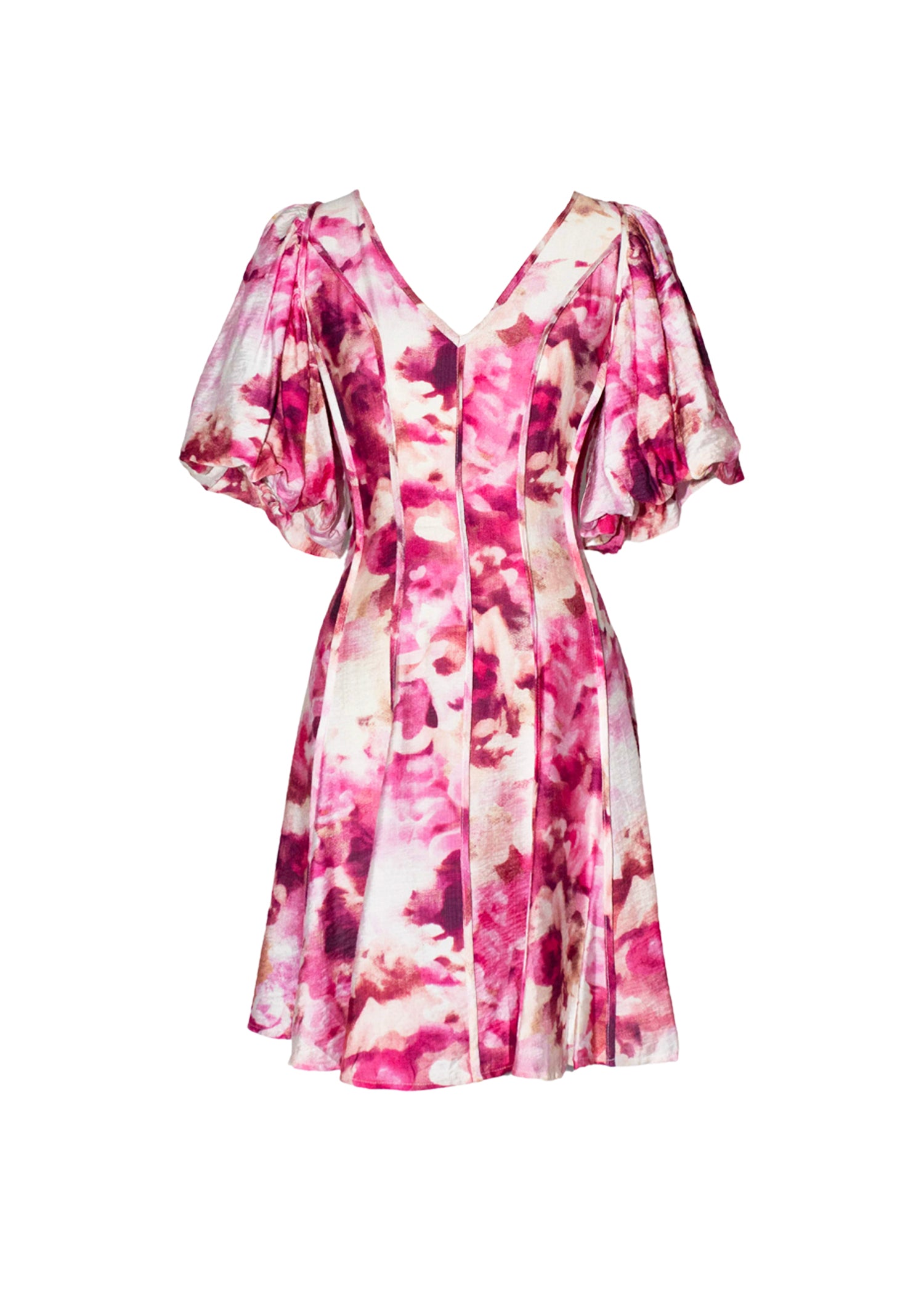 Sabrina Dress - Magenta Splash