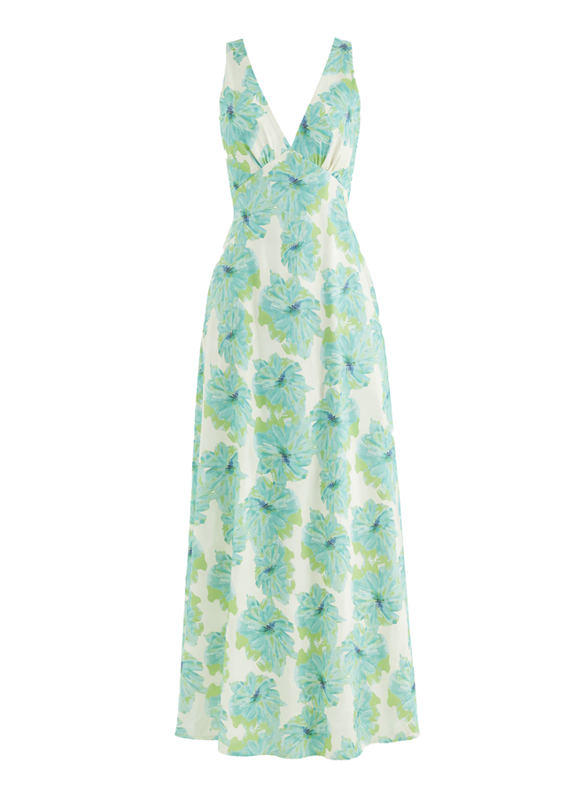 Julini Midi Dress - Jade Flowers