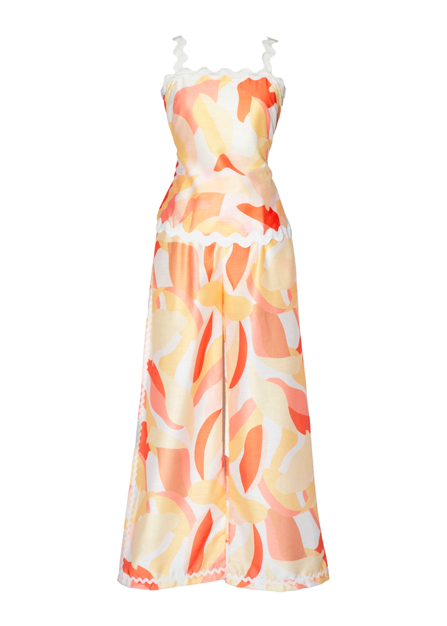 Coast Pants - Peach Abstract