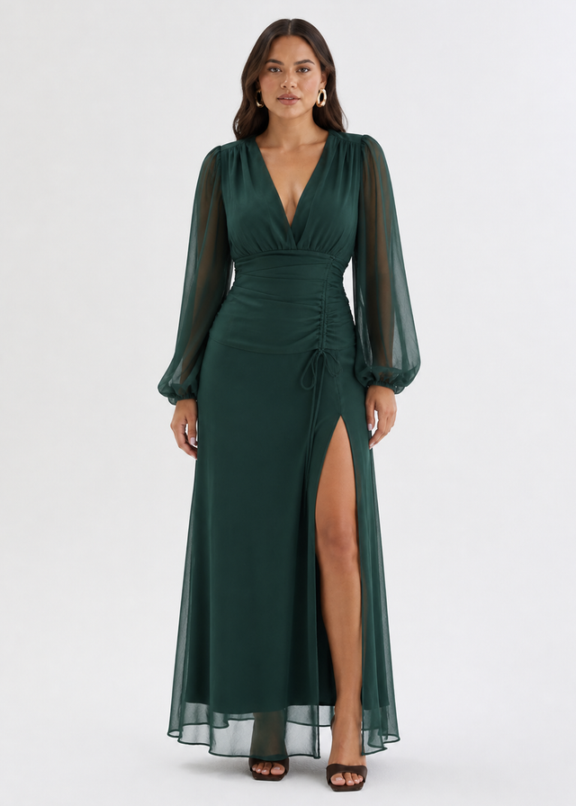 Moonstruck Maxi Dress - Forest Green