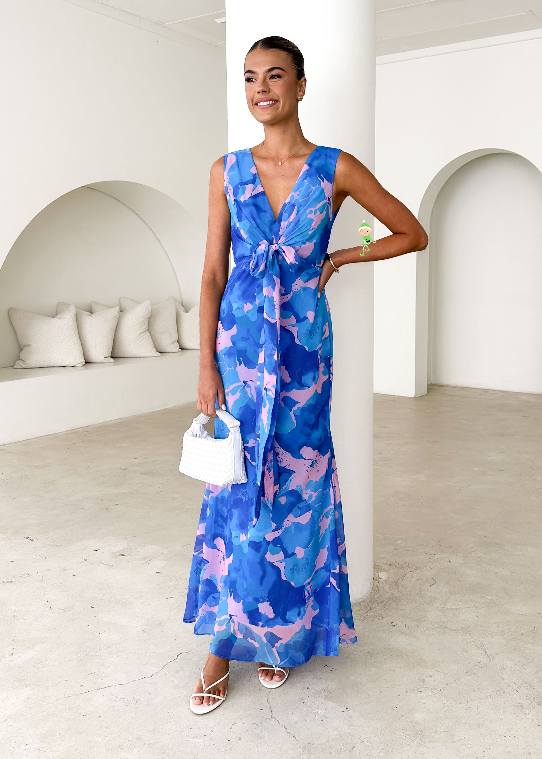 Nikki Maxi Dress - Blue Rush