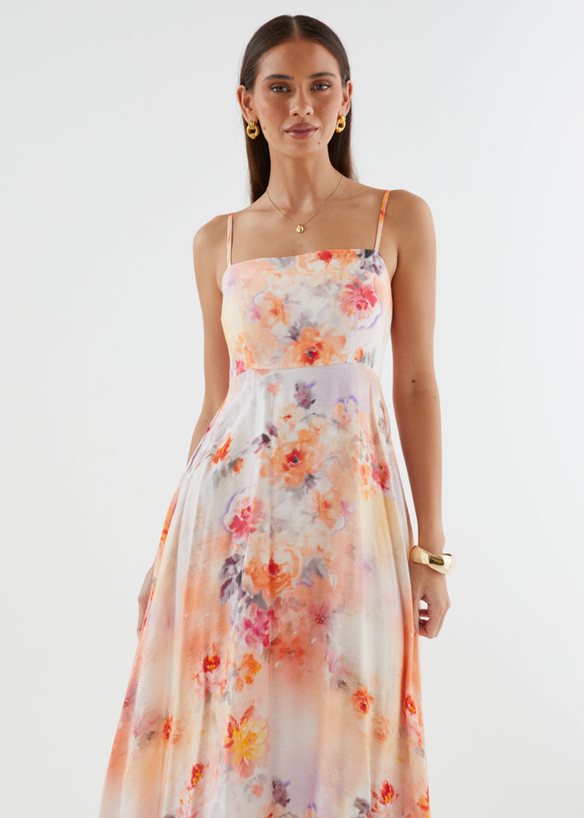 Artemis Maxi Dress - Peach Blossom