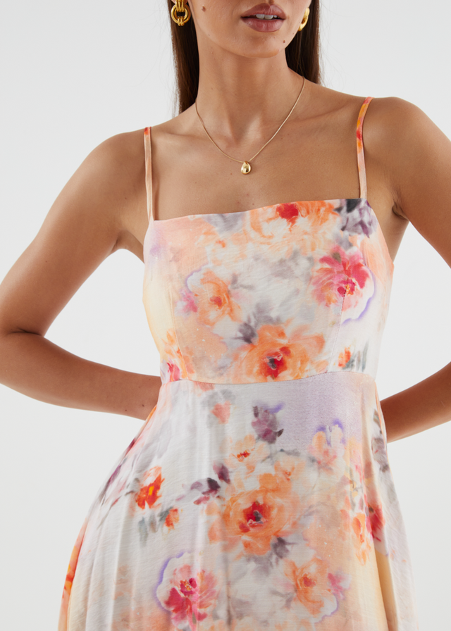 Artemis Maxi Dress - Peach Blossom