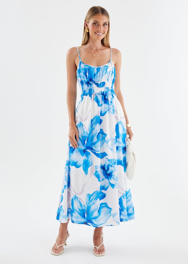 Rylie Maxi Dress - Blue Flowers