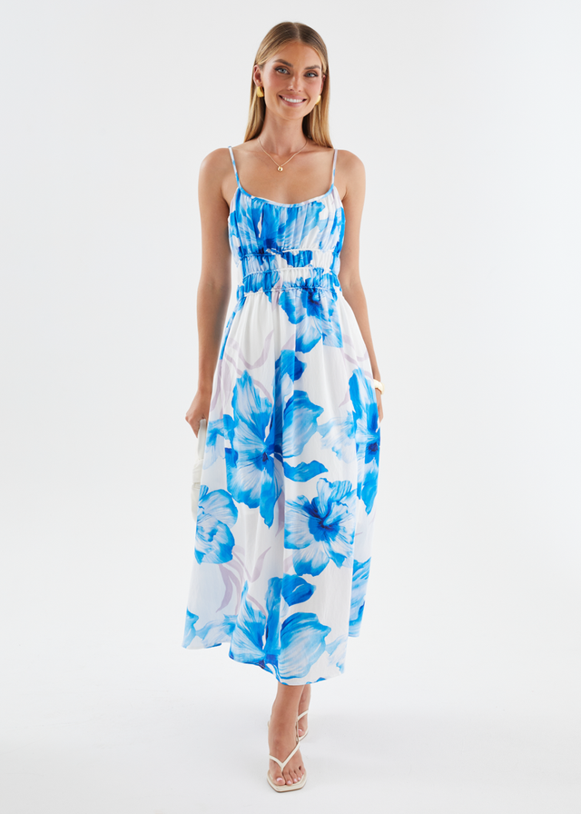 Rylie Maxi Dress - Blue Flowers