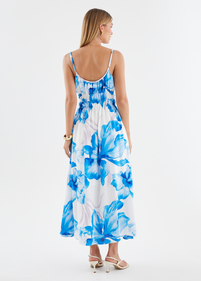 Rylie Maxi Dress - Blue Flowers