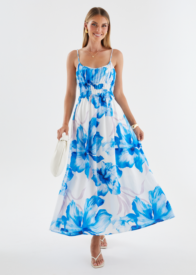 Rylie Maxi Dress - Blue Flowers
