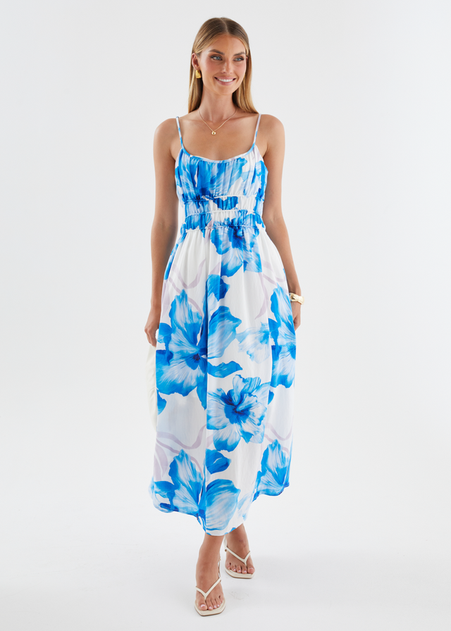 Rylie Maxi Dress - Blue Flowers