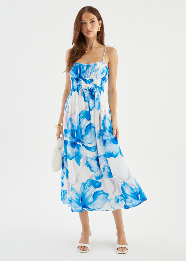 Rylie Maxi Dress - Blue Flowers