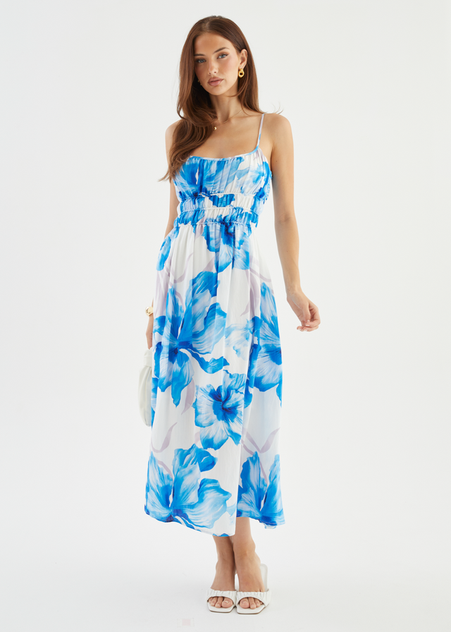 Rylie Maxi Dress - Blue Flowers