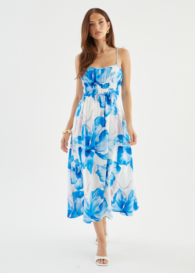 Rylie Maxi Dress - Blue Flowers
