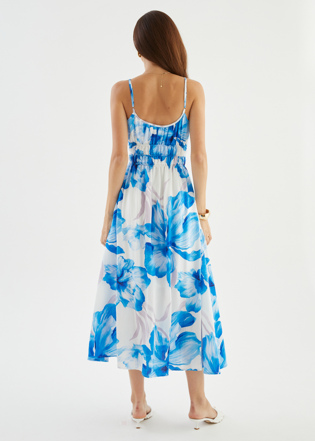 Rylie Maxi Dress - Blue Flowers