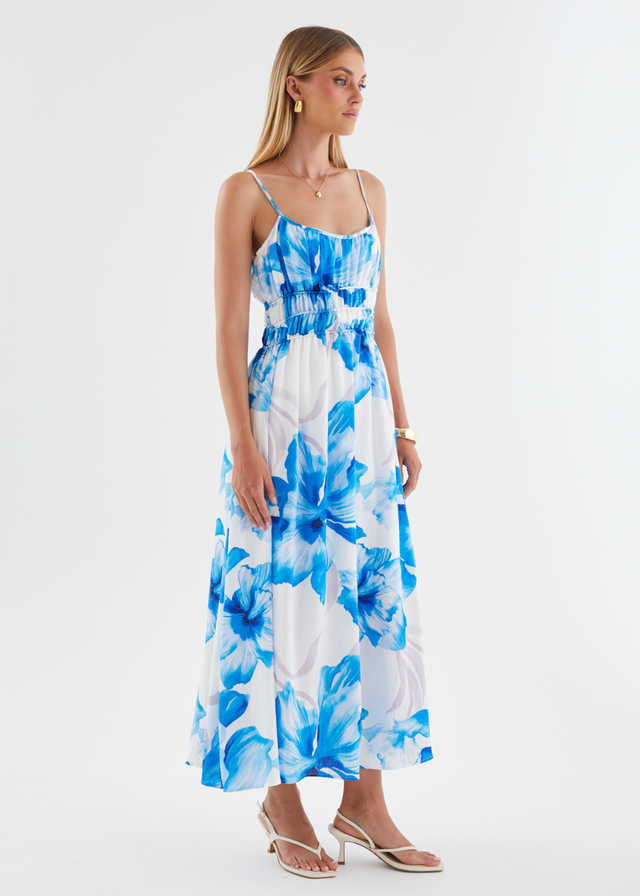 Rylie Maxi Dress - Blue Flowers