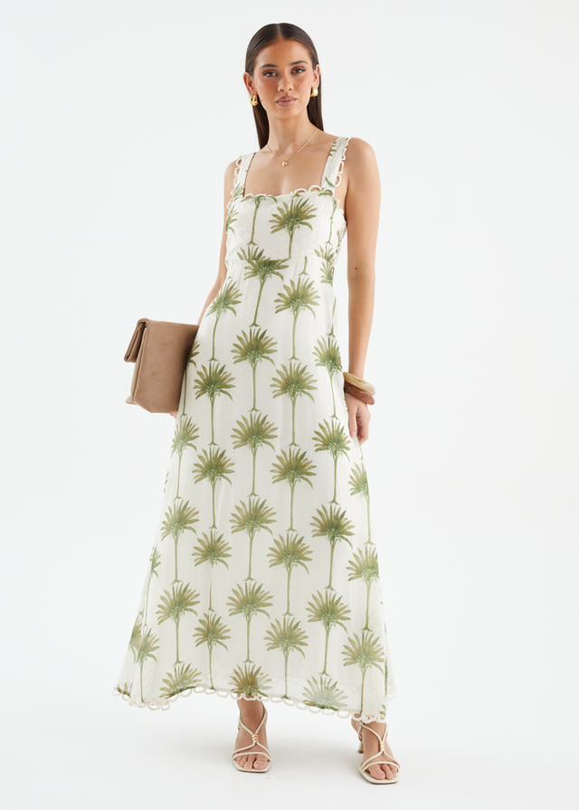 Grayce Maxi Dress - Sage Palms