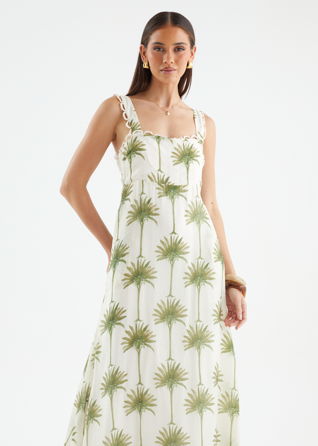Grayce Maxi Dress - Sage Palms