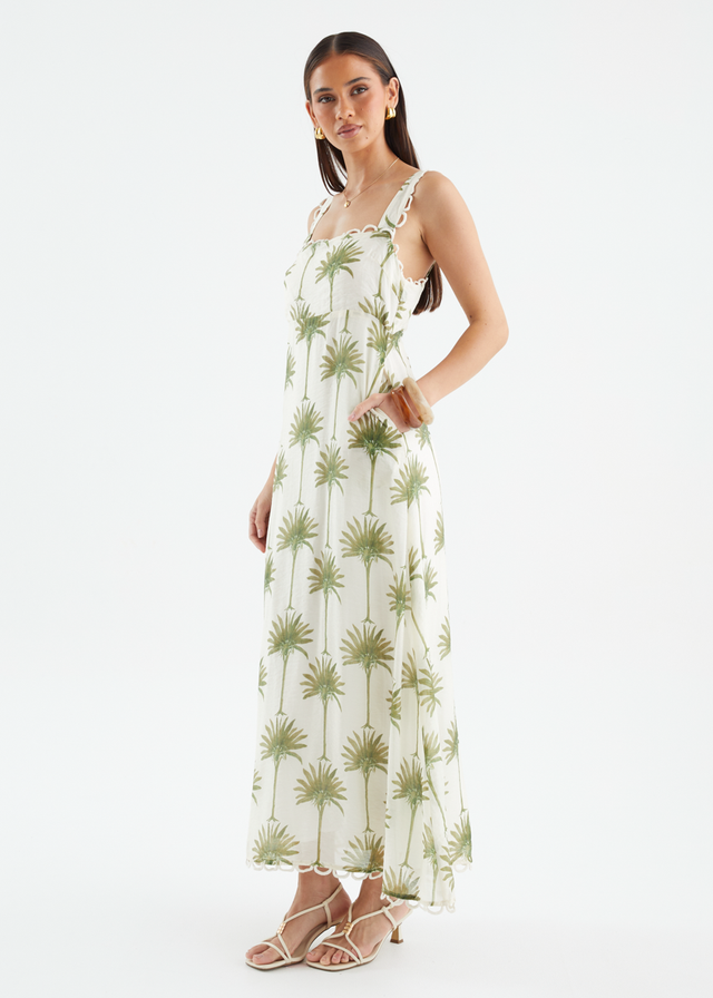 Grayce Maxi Dress - Sage Palms