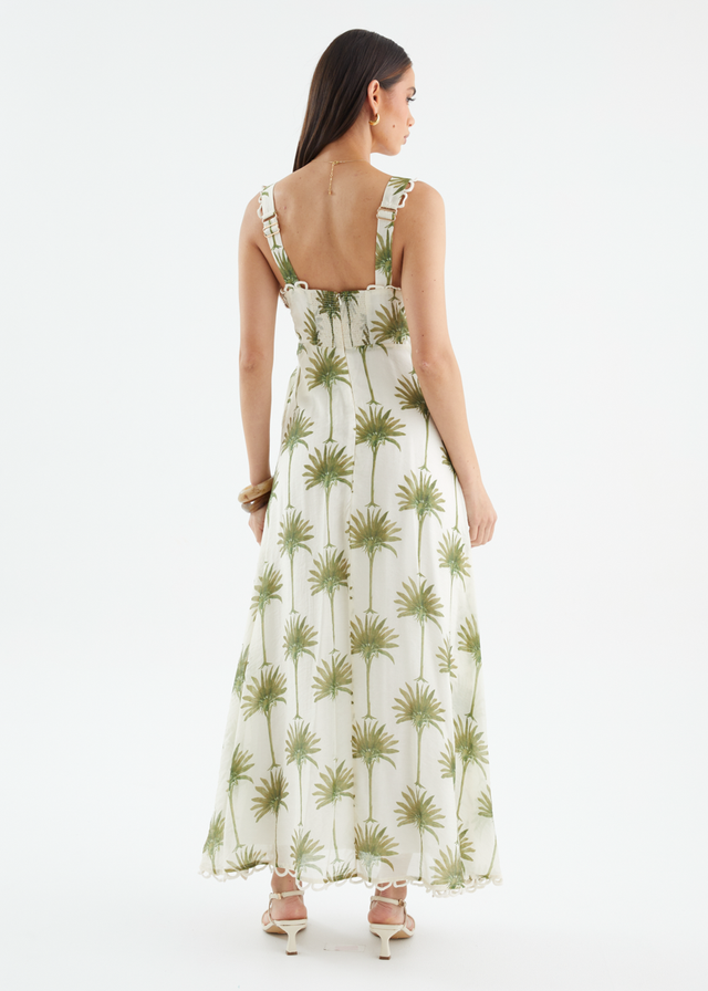 Grayce Maxi Dress - Sage Palms