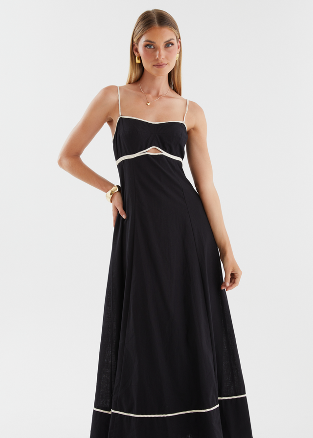 Jaleena Maxi Dress - Black