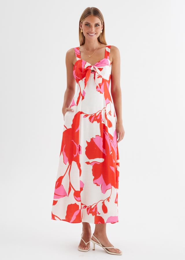Kerana Maxi Dress - Ruby Petal