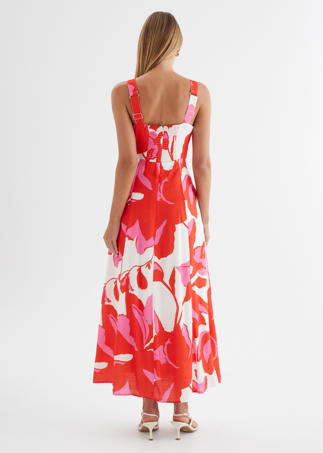 Kerana Maxi Dress - Ruby Petal