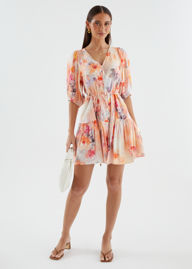 Kayleigh Dress - Peach Blossom