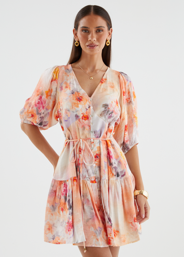 Kayleigh Dress - Peach Blossom