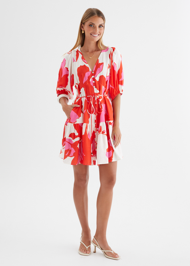 Kayleigh Dress - Ruby Petal