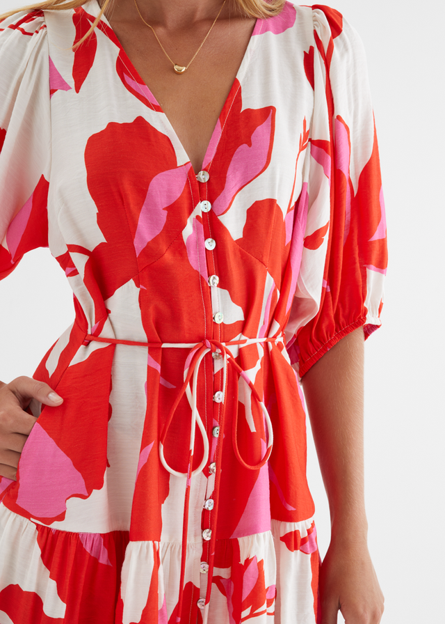 Kayleigh Dress - Ruby Petal