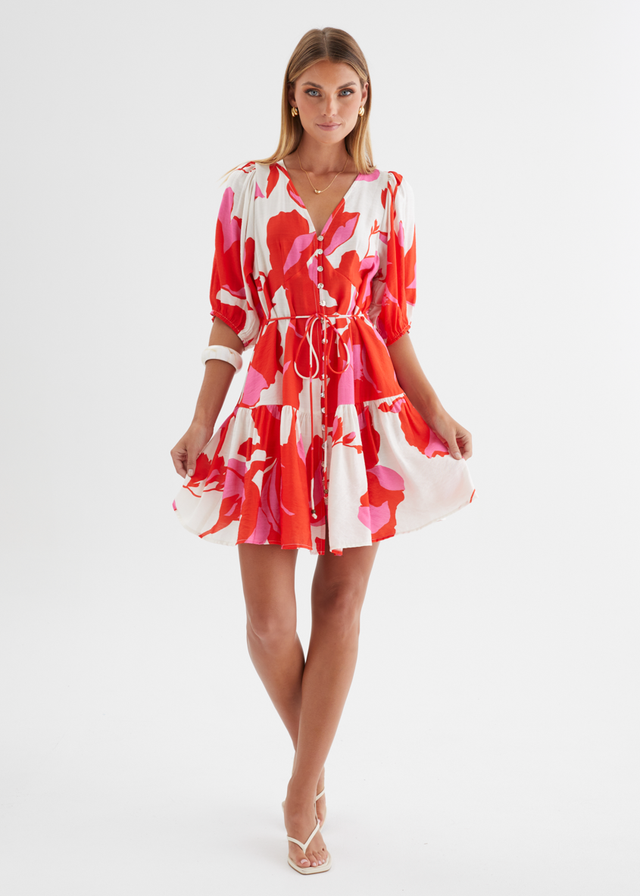 Kayleigh Dress - Ruby Petal