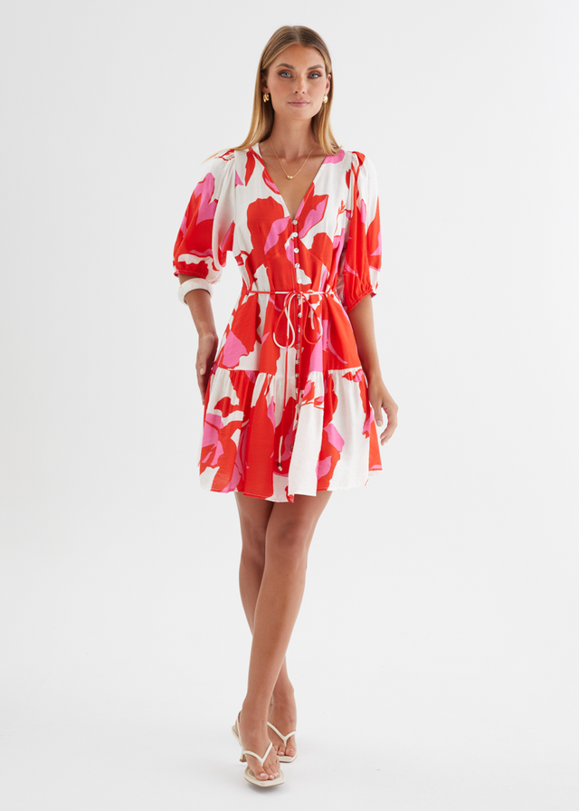 Kayleigh Dress - Ruby Petal