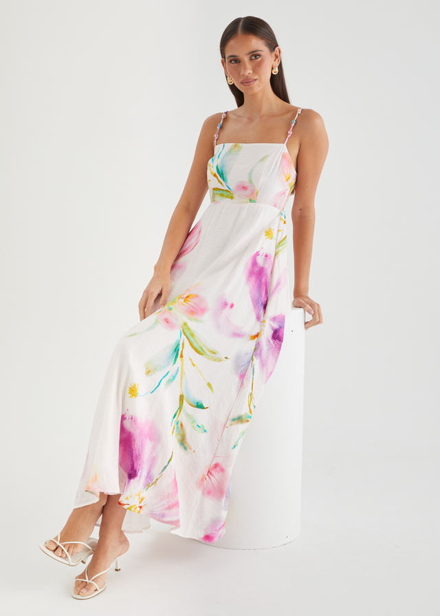 Yessenia Maxi Dress - Fuchsia Floral