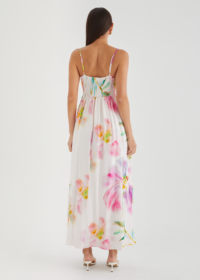Yessenia Maxi Dress - Fuchsia Floral