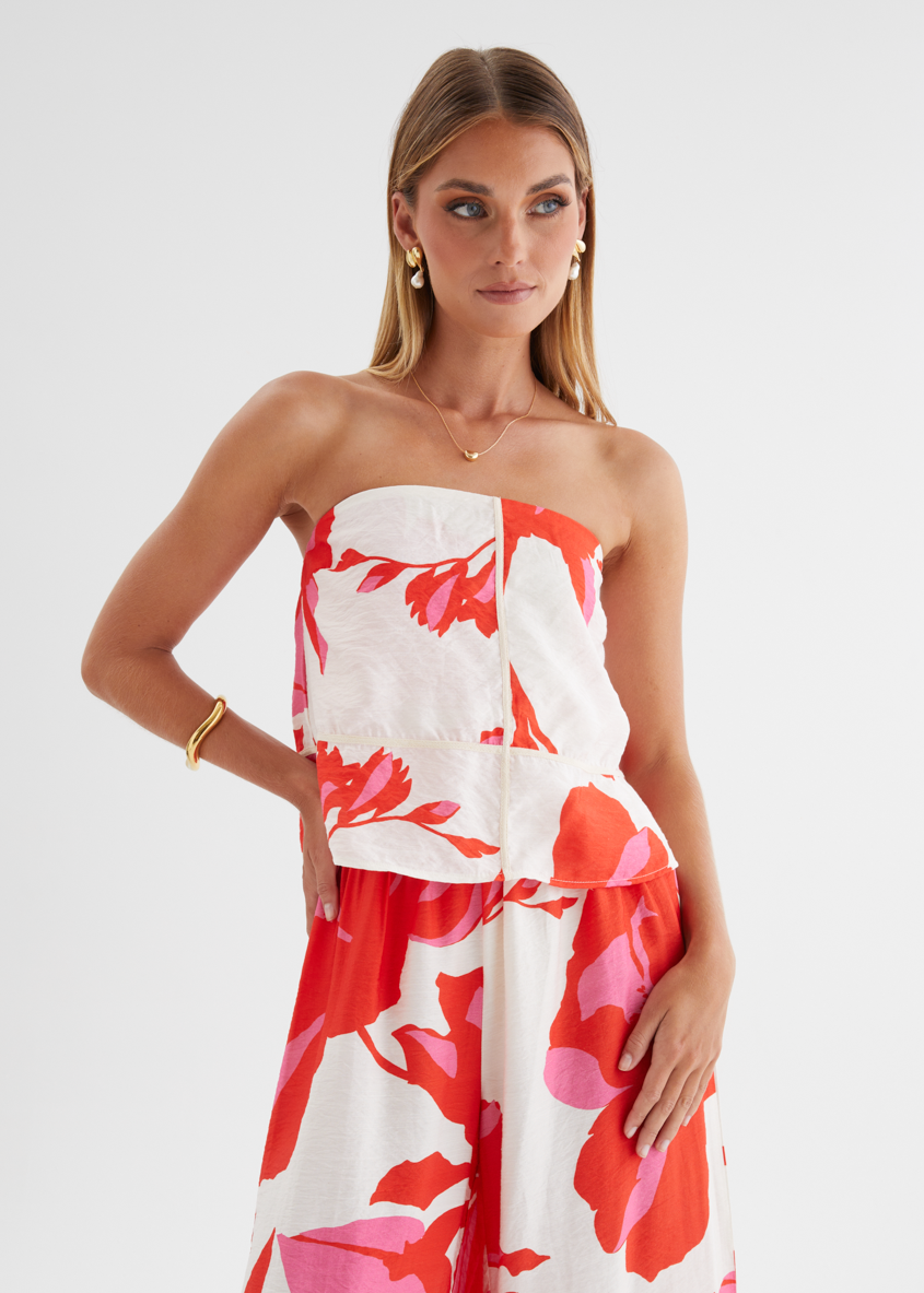 Keegan Pantsuit - Ruby Petal – Gingham & Heels
