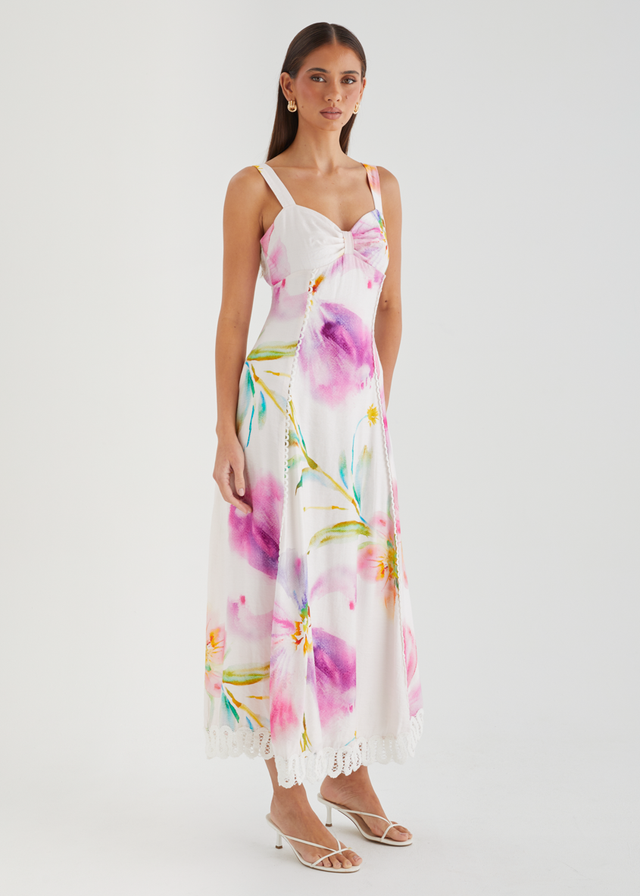 Yelena Maxi Dress - Fuchsia Floral