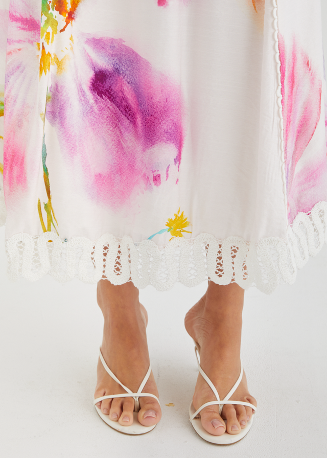 Yelena Maxi Dress - Fuchsia Floral